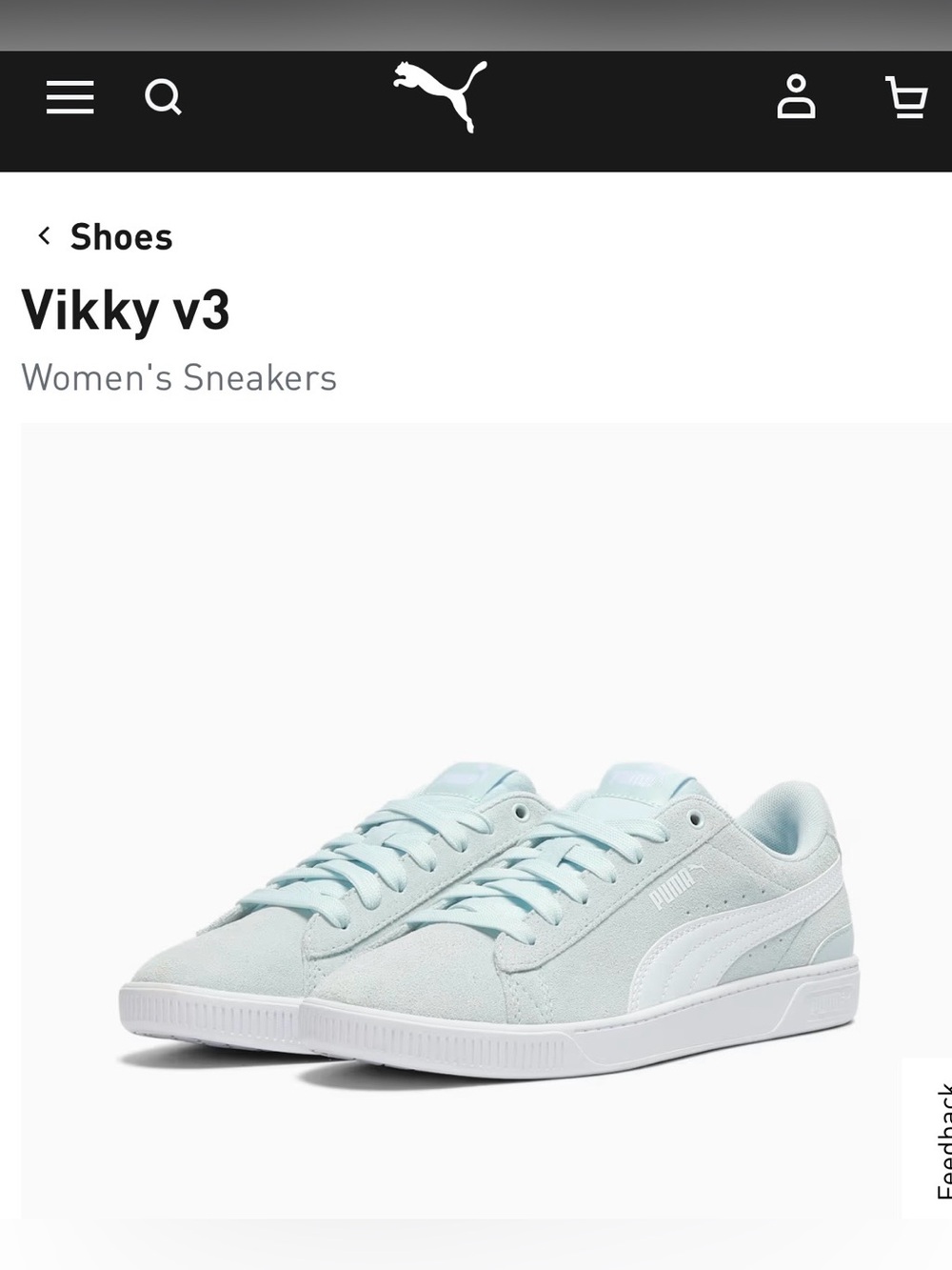 Puma Vikky V3 Imprints Women’s Sneakers in Frosted Dew and White size 9 New